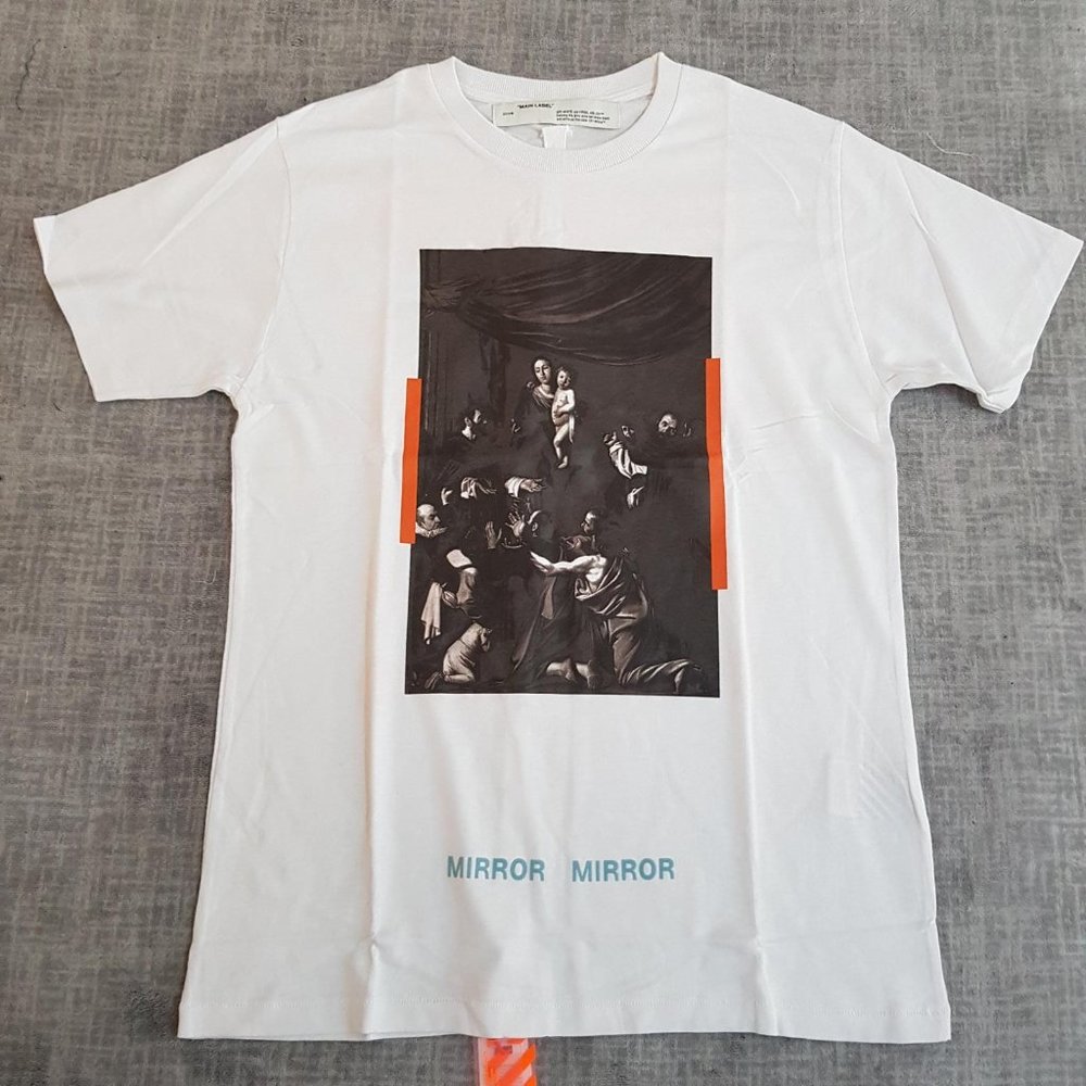 Off-White White T-Shirt With Caravaggio Painting